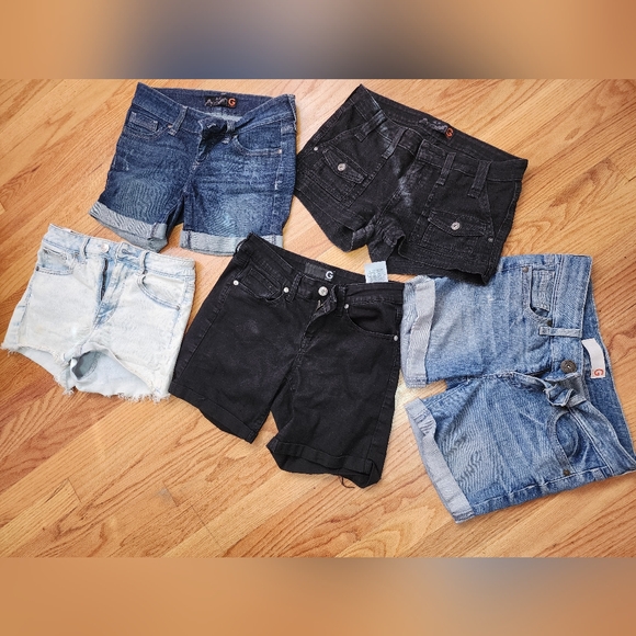 Guess Set Of 5 Short JEANS - Picture 1 of 8